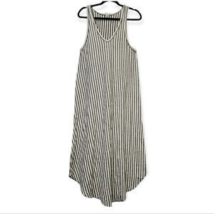 Caution to the wind racerback striped dress, small